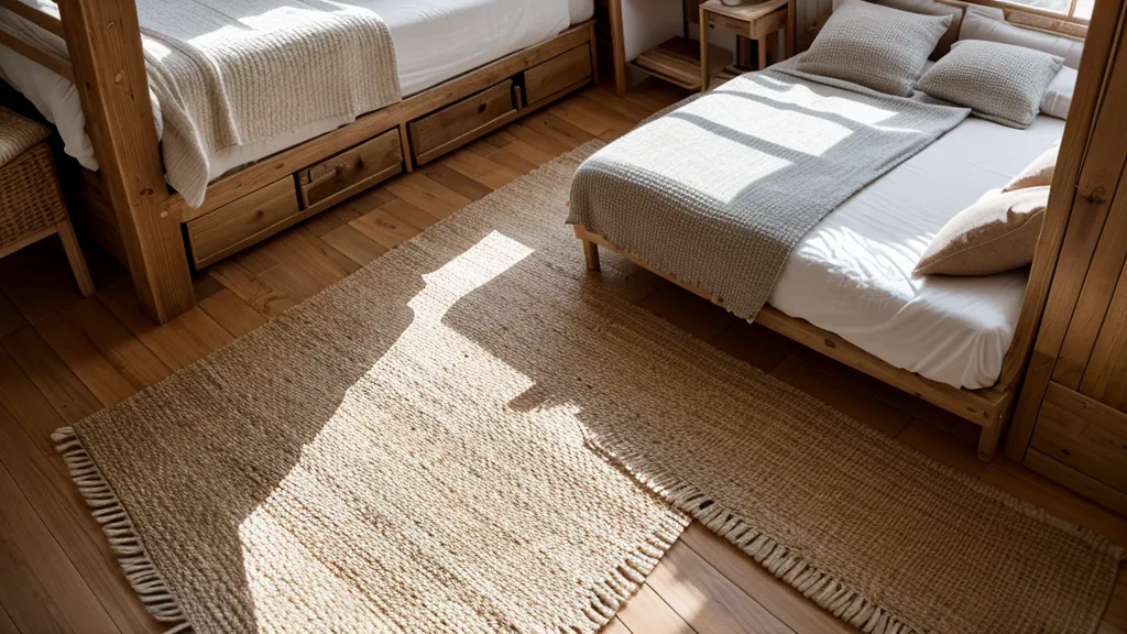 Cojines de colores distintos amontonados sobre la cama antes de simplificar la paleta