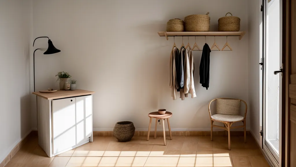 Mobiliario ligero y modular para un dormitorio de alquiler con poco presupuesto