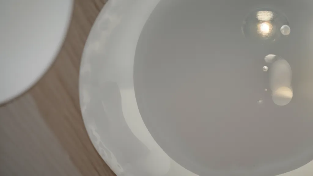 Burbuja de aire bajo vinilo adhesivo blanco y cúter sobre una mesa de trabajo