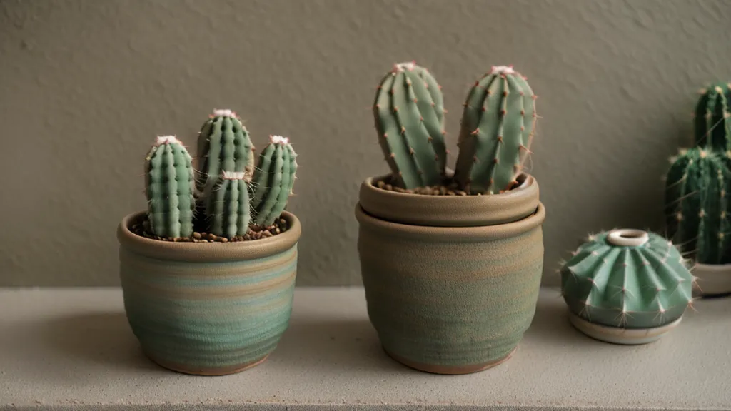 Primer plano de un cactus marchito por exceso de humedad en un baño.